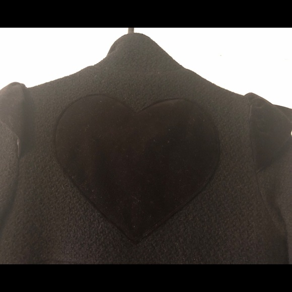 Black wool pea coat - Picture 2 of 8